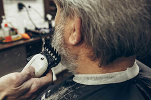 Elderly Man Shave